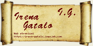 Irena Gatalo vizit kartica